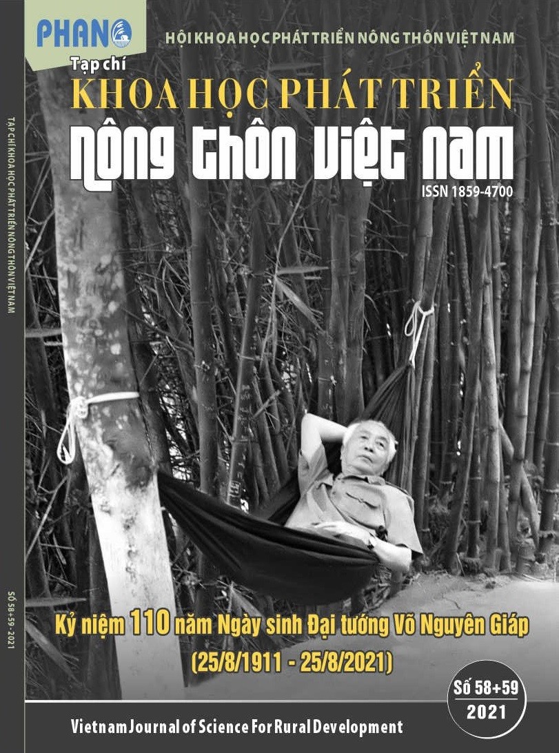 Tạp chí Khoa học Phát triển Nông thôn Việt Nam số 58 + 59
